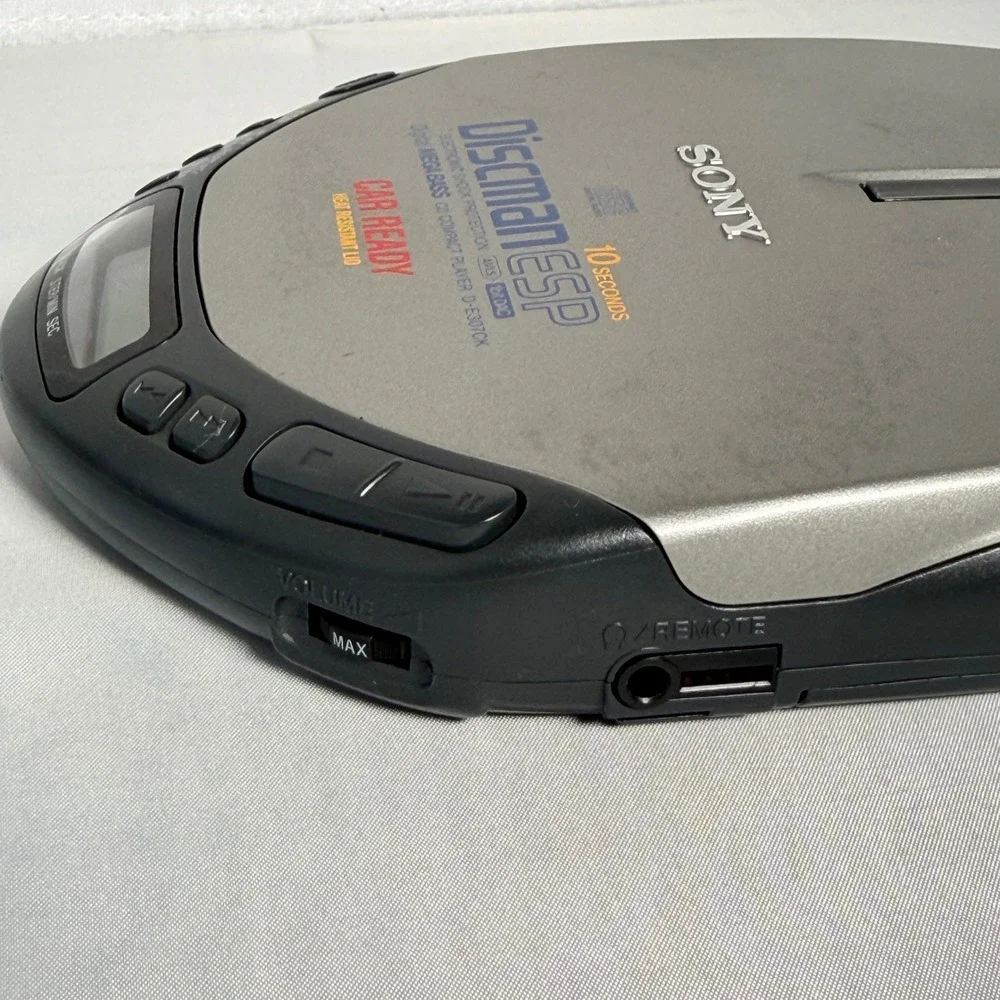 Sony Discman CD Player Silver D-E307CK ESP Mega Bass Car Ready